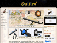 Tablet Screenshot of galileooptics.com